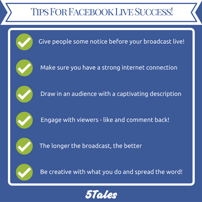 Facebook Live Tips and Tricks